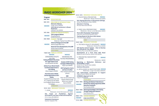one page workshop agenda